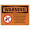 Signmission Safety Sign, OSHA WARNING, 7" Height, 10" Width, No Weapons Allowed In This Courtroom, Landscape OS-WS-D-710-L-12727 - alternate 1